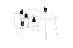 Hostafranc Skrivbord 81x145,1 cm