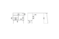 Hostafranc Skrivbord 81x145,1 cm
