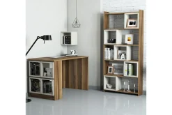 Hovdane Skrivbord 120 cm med Förvaring Hylla+Vägghylla+Bokhy