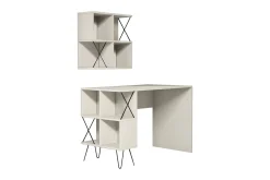 Hovdane Skrivbord 120 cm med Förvaring Hylla + Bokhylla Lite