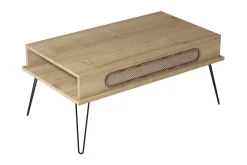 Hovdane Soffbord 105 cm med Förvaring Hylla Triangelmönster