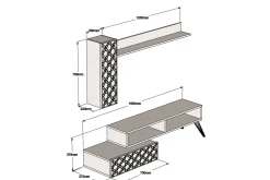 Hovdane TV-Möbelset 150 cm