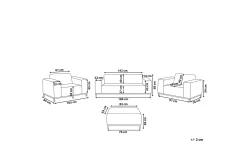 Hughen Loungegrupp Utomhus 5-sits