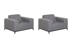 Hughen Utefåtölj 2-pack