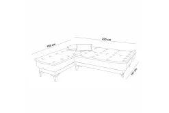 Hunterville Bäddsoffa m. Divan 4-sits