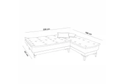 Hunterville Bäddsoffa m. Divan 4-sits 107x205