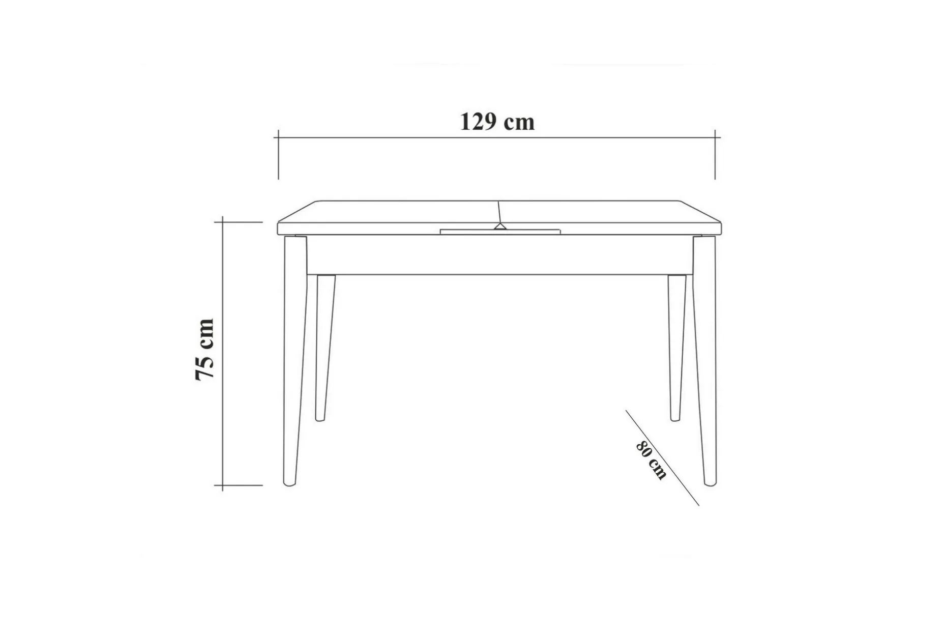 Idehult Matgrupp 5 delar 75 cm