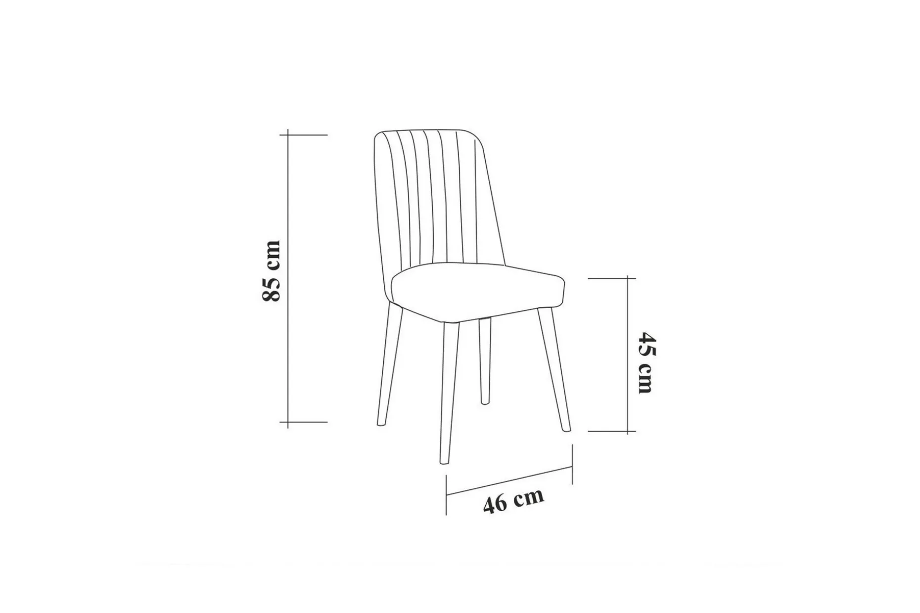 Idehult Matgrupp 5 delar 75 cm