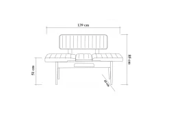 Idehult Matgrupp 5 delar 75 cm
