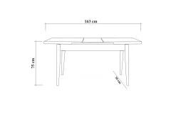 Idehult Matgrupp 5 delar 75 cm