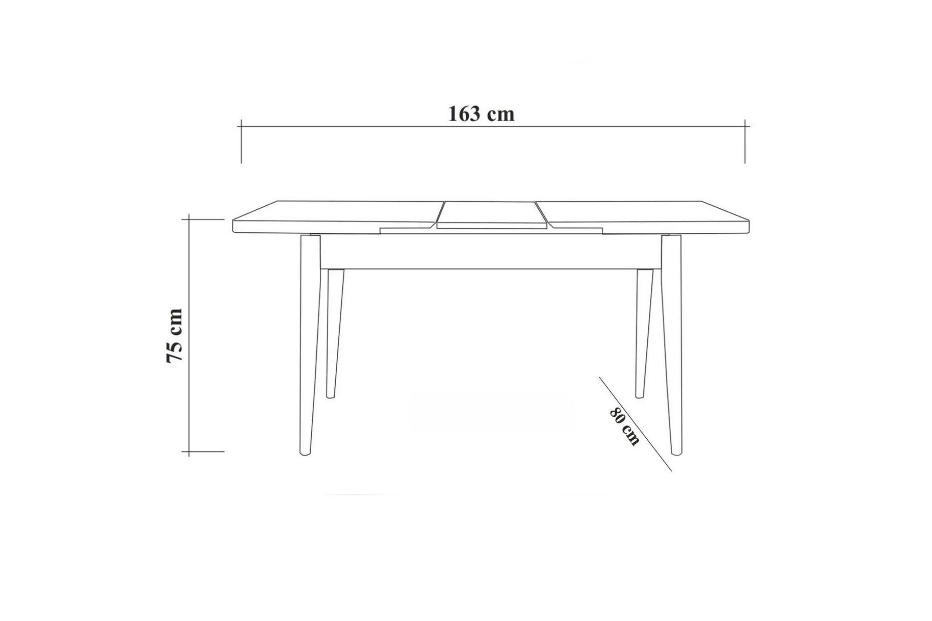 Idehult Matgrupp 5 delar 75 cm