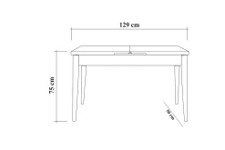 Idehult Matgrupp 5 delar 75 cm