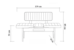 Idehult Matgrupp 5 delar 75 cm