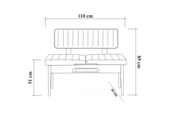 Idehult Matgrupp 5 delar 75 cm