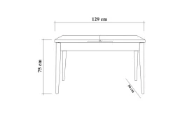 Idehult Matgrupp 4 delar 75 cm