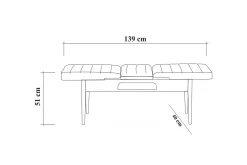 Idehult Matgrupp 4 delar 75 cm