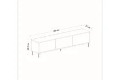 Imaj Tv-bänk 180x35 cm Svart