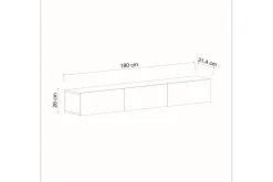 Interlaken Tv-bänk 180 cm
