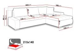 Irja Divanbäddsoffa 3-sits Vändbar