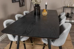 Irunea Förlängningsbar Matgrupp 180 cm inkl 6 Valeri Stolar