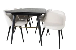 Irunea Förlängningsbar Matgrupp 180 cm inkl 6 Valera Stolar