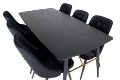 Irunea Förlängningsbar Matgrupp 180cm inkl 6 Valera Lyx Stol