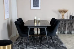 Irunea Förlängningsbar Matgrupp 180cm inkl 6 Valera Lyx Stol