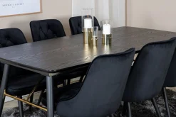 Irunea Förlängningsbar Matgrupp 180cm inkl 6 Valera Lyx Stol