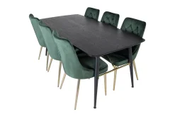 Irunea Förlängningsbar Matgrupp 180cm inkl 6 Valerie Lyx Sto