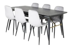 Irunea Förlängningsbar Matgrupp 180 cm inkl 6 Ypas Stolar