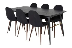 Irunea Förlängningsbar Matgrupp 180 cm inkl 6 Ypas Stolar