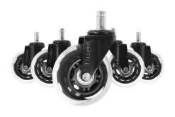 Izic Hjul till Kontorsstol 5-pack