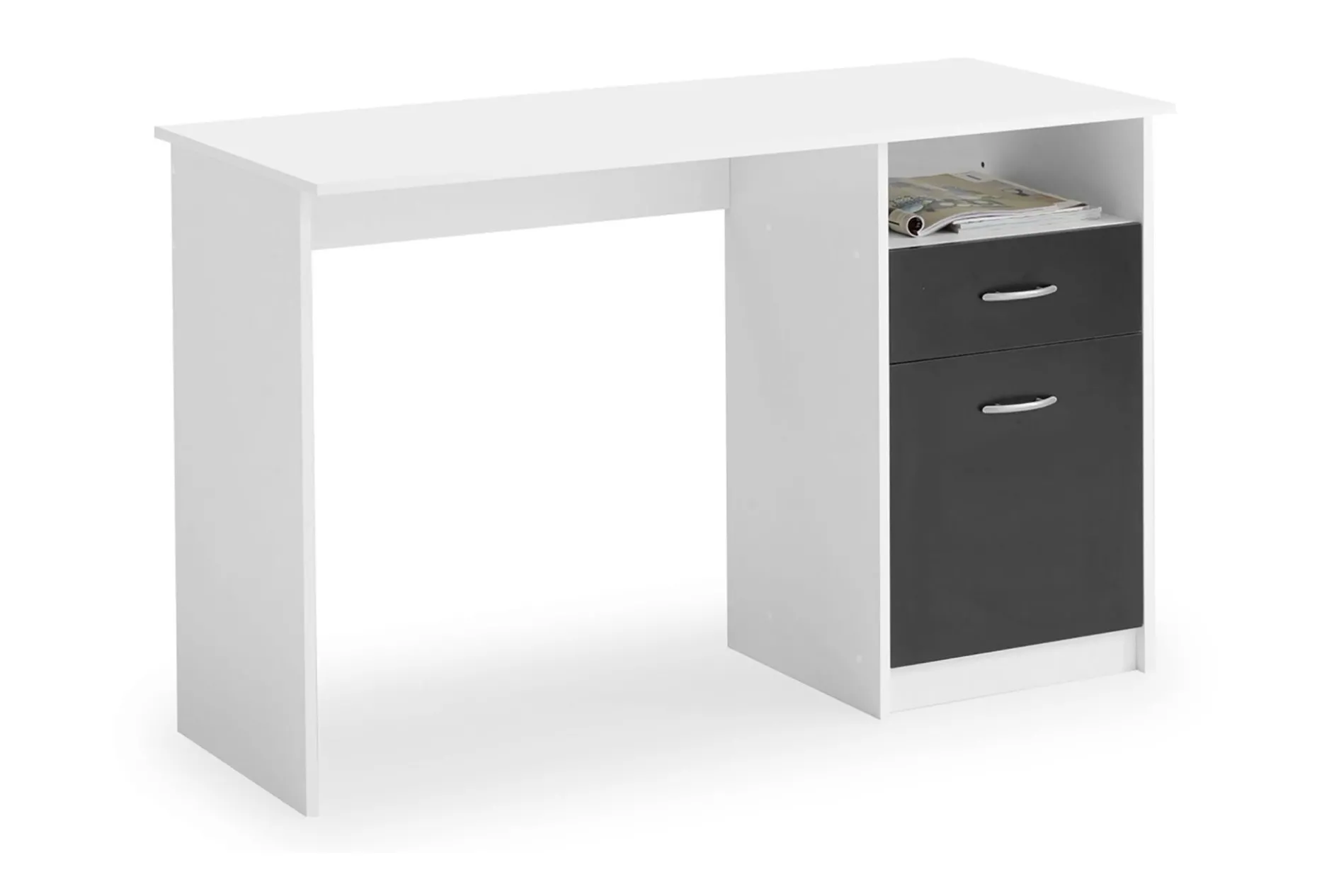 Jackson Skrivbord 123 cm med Förvaring Hylla + Låda + Skåp