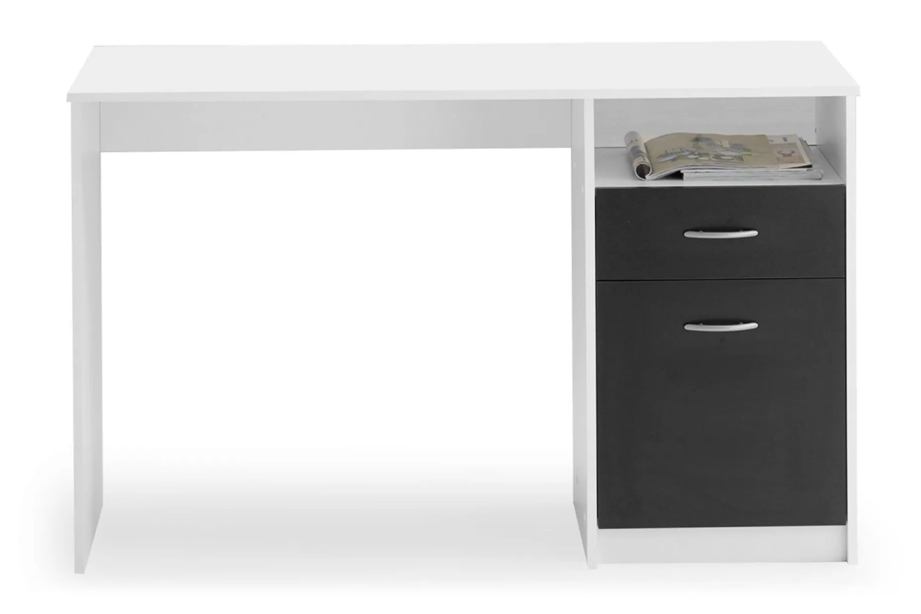 Jackson Skrivbord 123 cm med Förvaring Hylla + Låda + Skåp