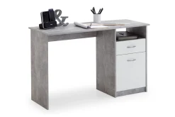 Jackson Skrivbord 123 cm med Förvaring Låda + Skåp + Hylla