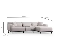 Jaguar 4-sits Soffa med Divan
