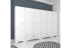 Jaitun Garderob 243x181 cm Vit