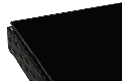James Utebord 85x145 cm – Matbord utomhus i konstrotting med bordsskiva i Glas