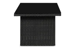 James Utebord 85x145 cm – Matbord utomhus i konstrotting med bordsskiva i Glas
