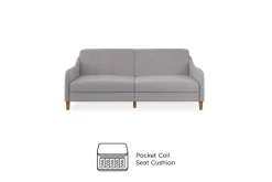 Jasper 2-sits Bäddsoffa Ljusgrå