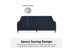Jasper 2-sits Bäddsoffa Marinblå
