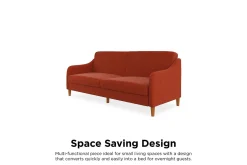 Jasper 2-sits Bäddsoffa Orange