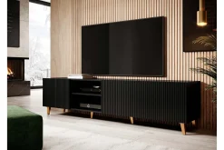 Juniskär Tv bänk med Förvaring + Hyllor 40x52x200