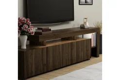 Jurukovo Tv-bänk 192x37 cm Brun