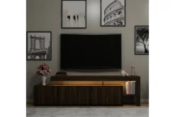 Jurukovo Tv-bänk 192x37 cm Brun