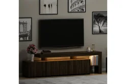 Jurukovo Tv-bänk 192x37 cm Brun