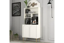 Kaffebarskåp Hazim Två Gräddfärgad / Rany