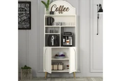 Kaffebarskåp Hazim Två Gräddfärgad / Rany