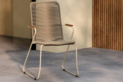 Karmstolar utomhus (med armstöd) Venture Home Bois Diningchair - Beige / Beige Rope FSC Mix Beige