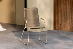 Karmstolar utomhus (med armstöd) Venture Home Bois Diningchair - Beige / Beige Rope FSC Mix Beige